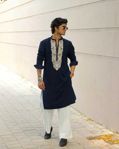 Ivory Regal Zardozi Kurta